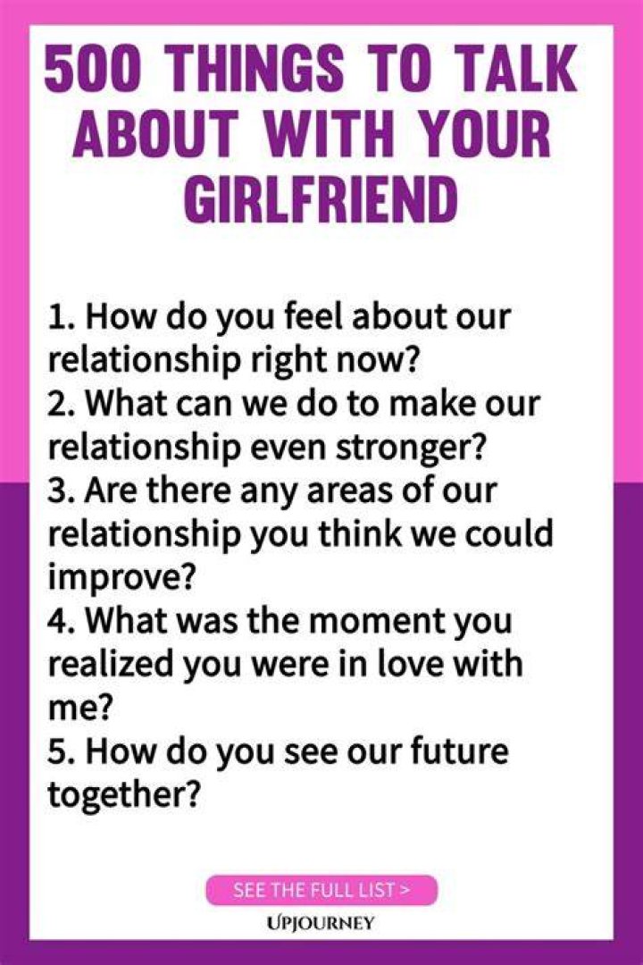 100 Engaging Topics To Talk About With Your Girlfriend