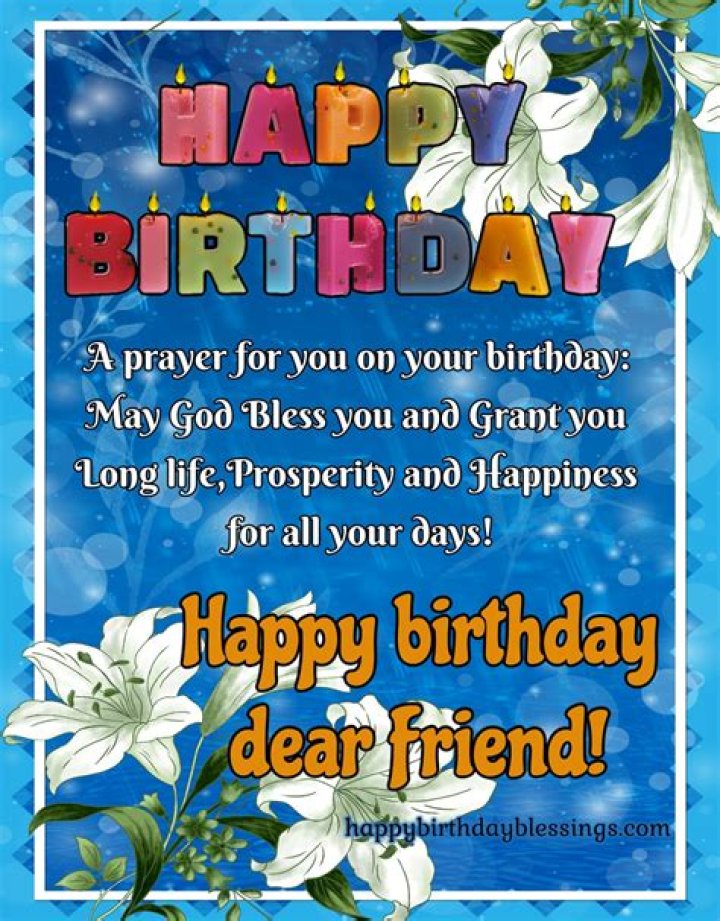 A Birthday Blessing For A Friend