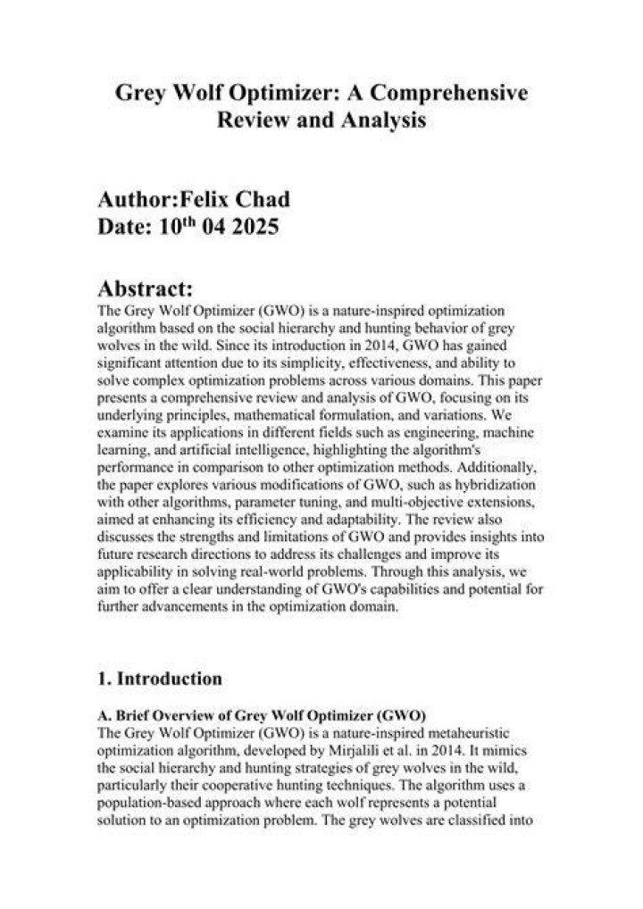A Comprehensive Review And Analysis