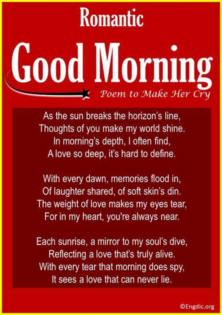 A Good Morning Poem For The Love Of Your Life