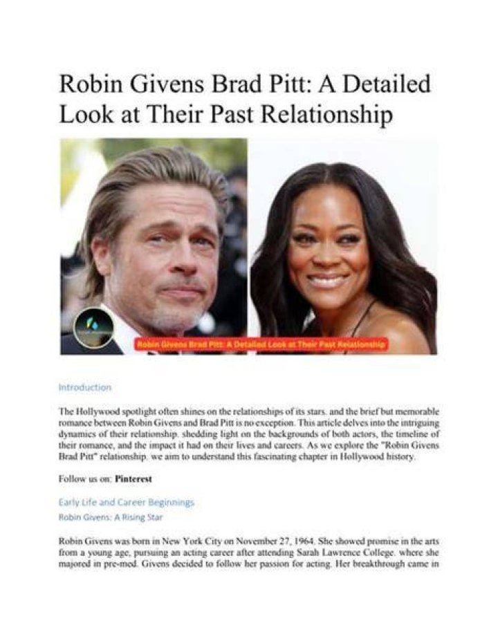A Look At Their Past Relationship