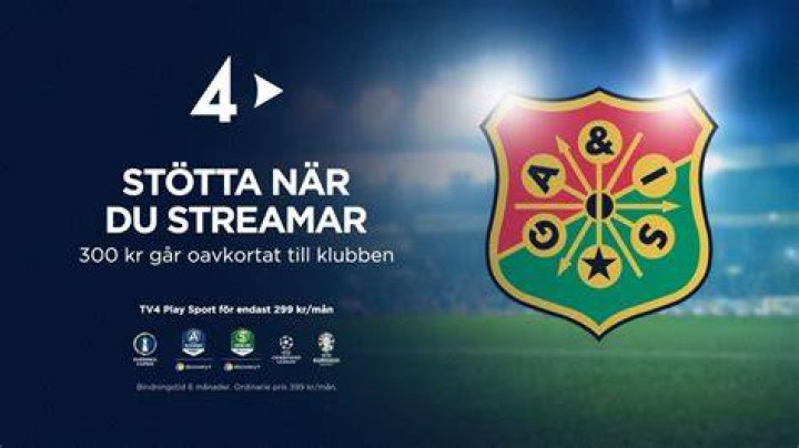 AIK GAIS är gratis GAIS - AIK på TV4 Play ikväll 19:00 29.07.2024