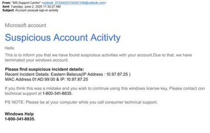 Alert: Suspicious Activity - Unauthorized Address Use
