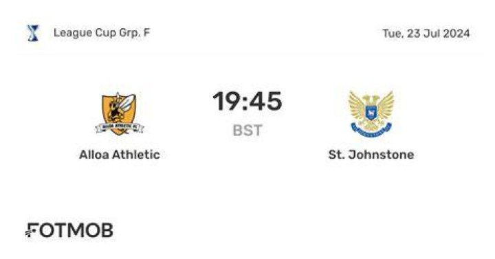 Alloa Athletic vs St. Johnstone live 23.07.2024 Sport TV