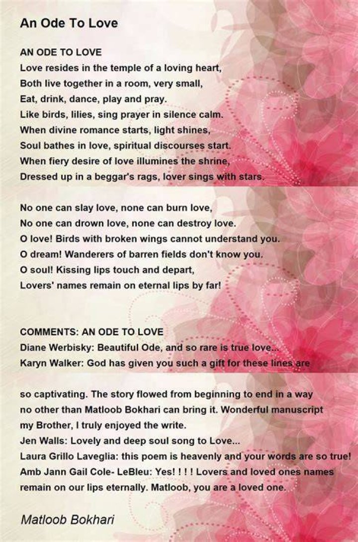 An Ode To Love And Support