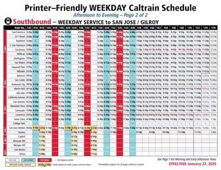 Caltrain Weekday Schedule: Plan Your Commute Effectively