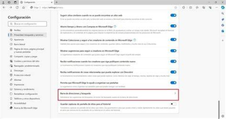 Captura de direcciones