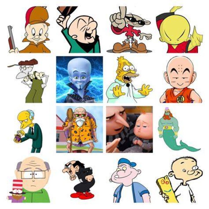 Cartoon Characters With Bald Heads