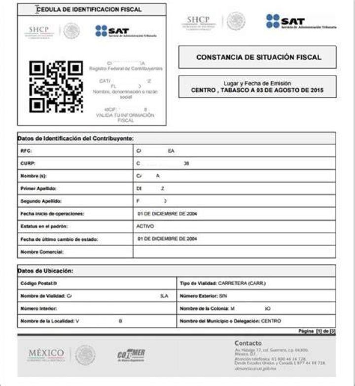 Cédula de Identificación Fiscal