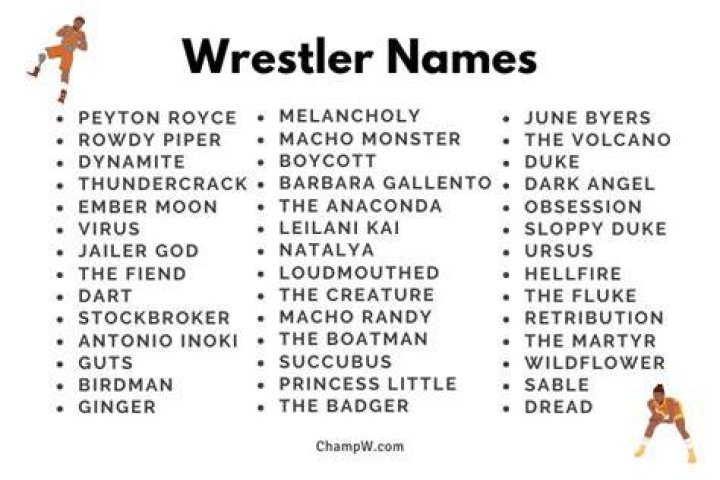 Creative And Catchy Nicknames For Wrestlers