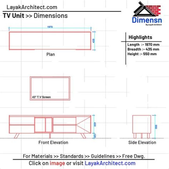Dimensions Of A TV Icon