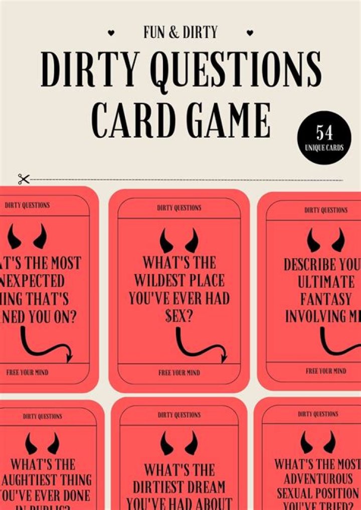 Dirty Questions Drinking Game For Couples