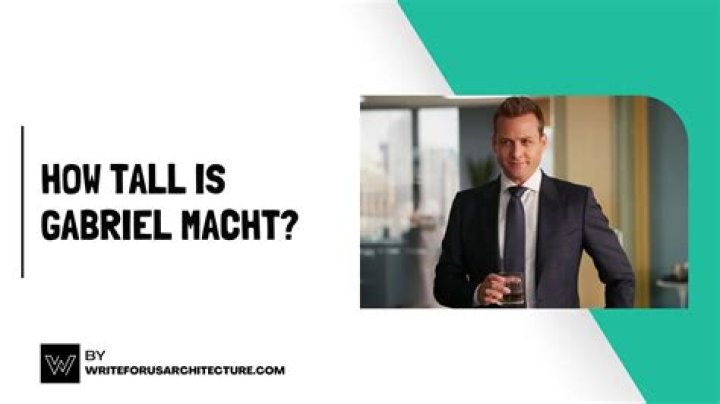 Discover Gabriel Macht's Height: Your Ultimate Height Reference