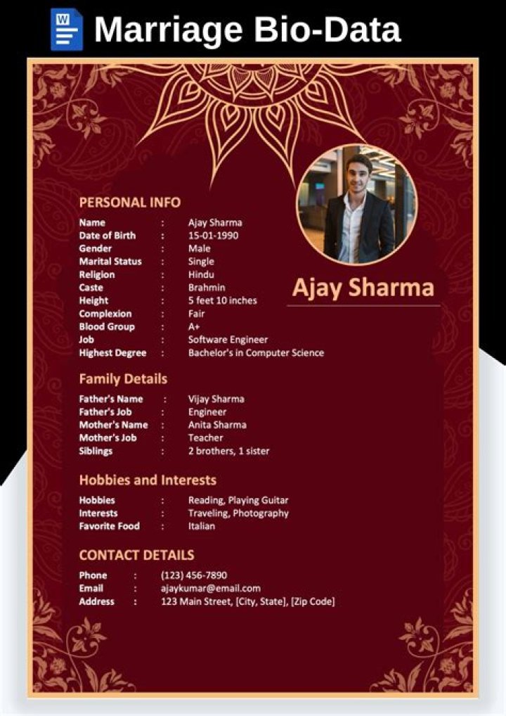 Discover The Details Of His Marriage