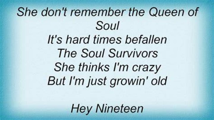 Dive Into Steely Dan's Timeless Classic: "Hey Nineteen" Lyrics