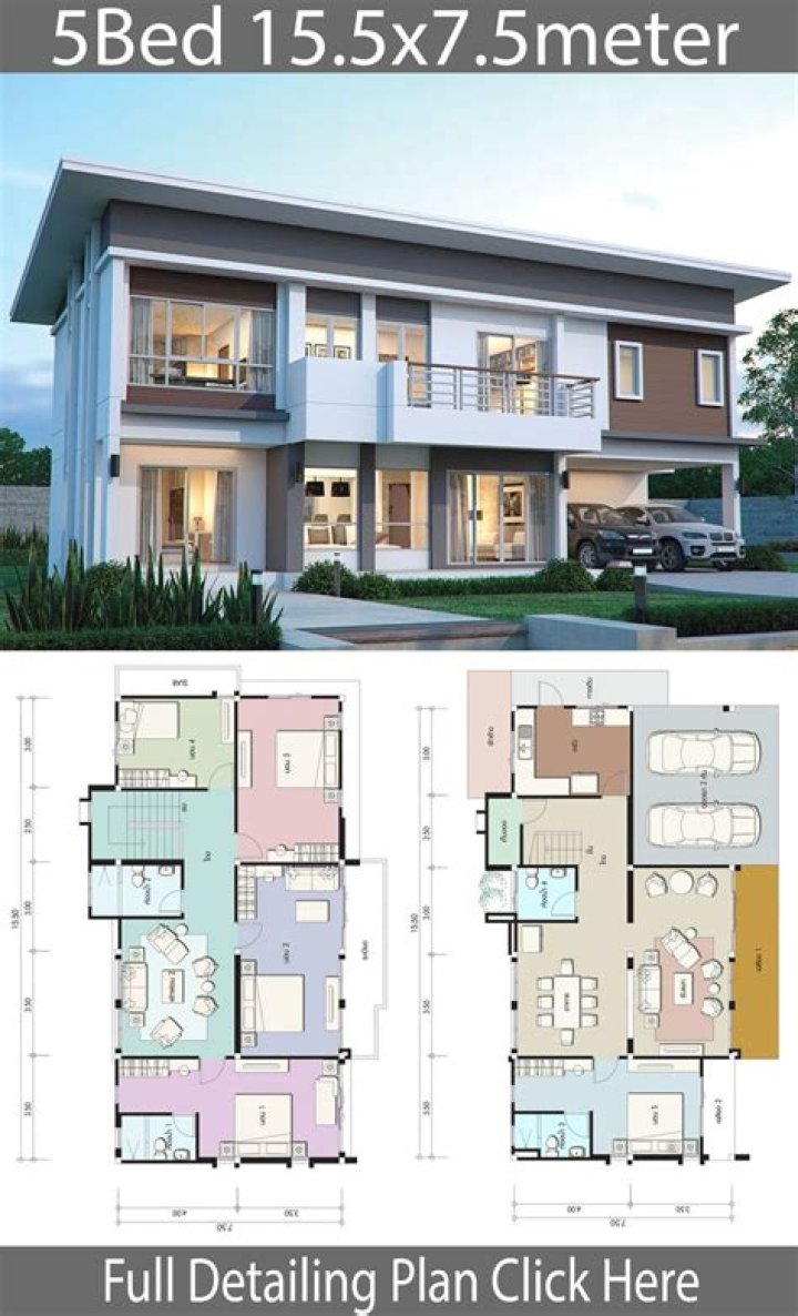 Dreamy Five-Bedroom Modern House Plans For A Comfortable Lifestyle