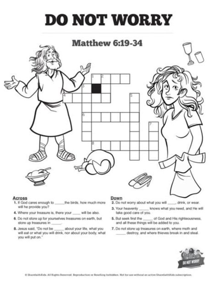 Eliminate Worry Crossword Puzzle Hint