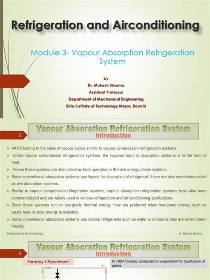 Essential Refrigerants: A Comprehensive Guide For Vapour Absorption Systems