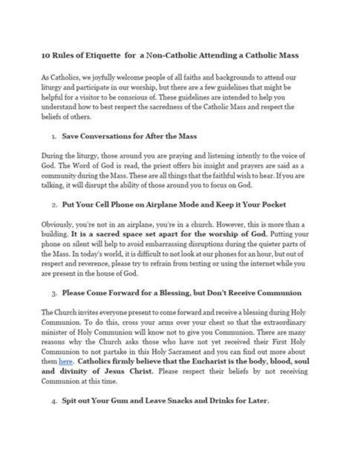 Etiquette For Non-Catholics Attending A Funeral Mass