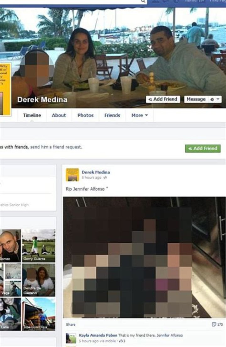 Facebook murder trial: CCTV video shows Derek Medina killing Jennifer Alfonso