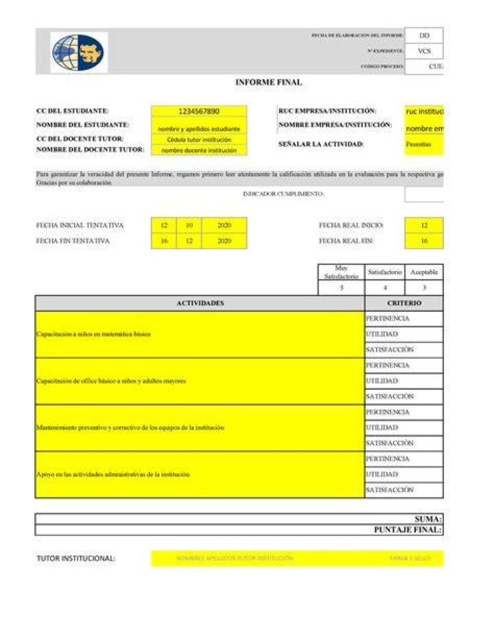 Fecha Tentativa (F6)