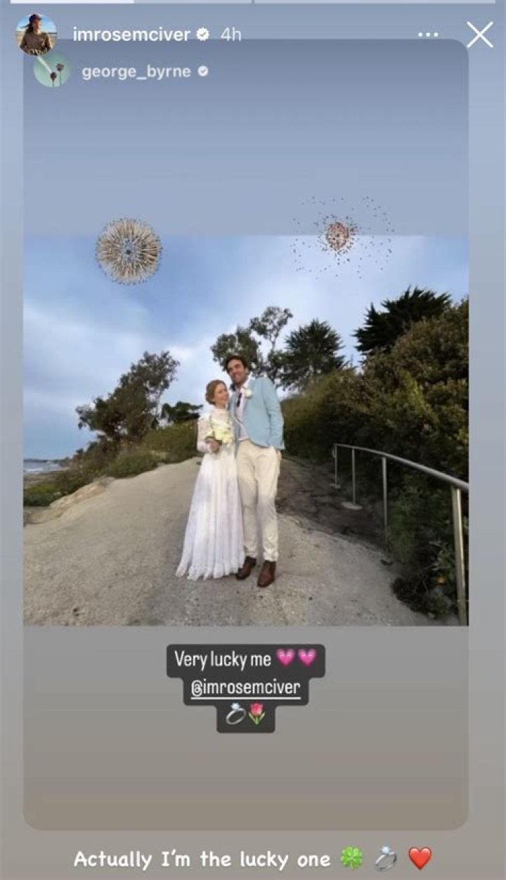 George Byrne And Rose McIver's Wedding Unveiled