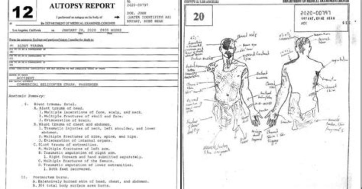 Gianna Bryant Autopsy Report Analyzes Fatal Injuries