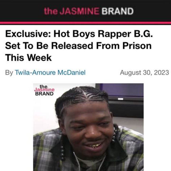 Hot Boys Rapper B.G. Reportedly May Be Released From Prison Early
