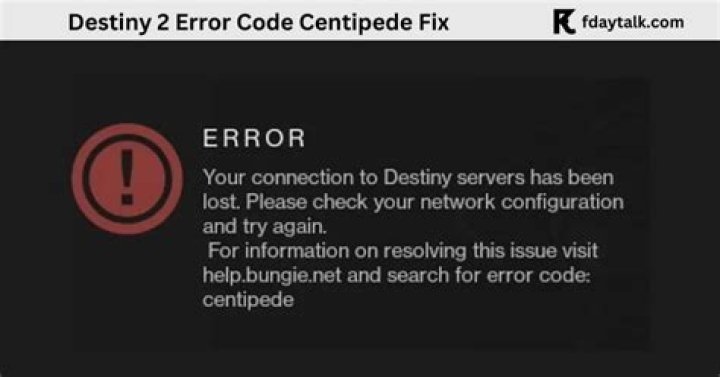 How to fix error code Centipede in Destiny 2