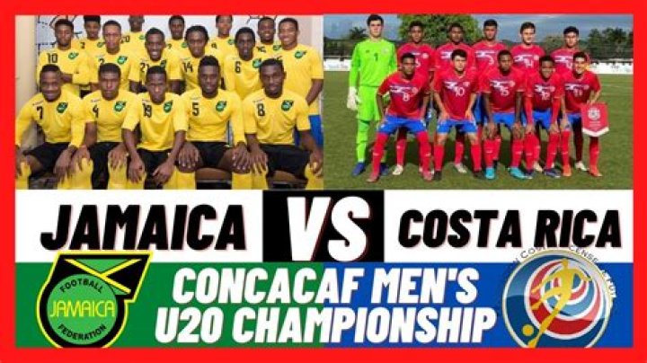 Jamaica U20 - Costa Rica U20 live match 22 July 2024 TV