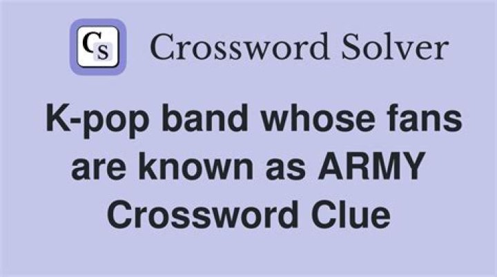 K-pop band whose fans are known as ARMY