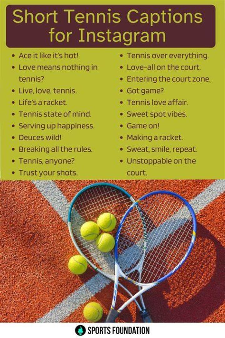 Laughable Tennis Captions That Will Ace Your Social Game