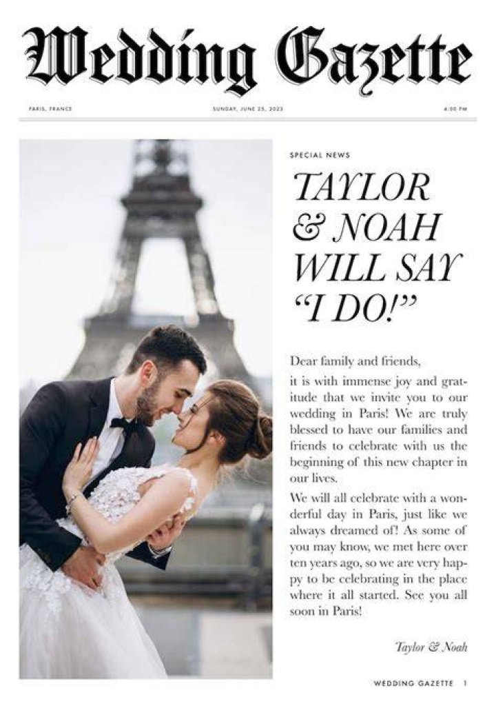 Love Story And Wedding Details