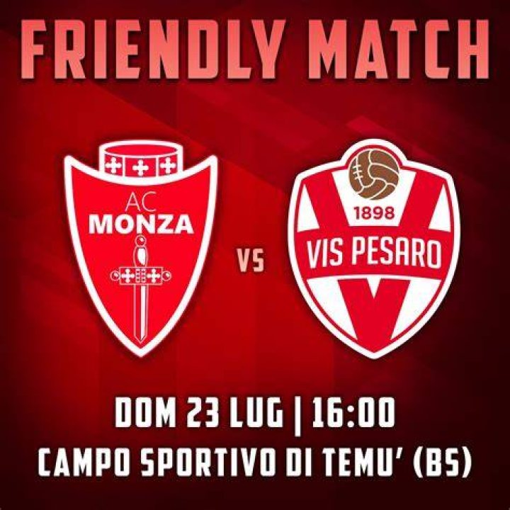 Monza vs Vis Pesaro live stream 29 July 2024 Watch Online