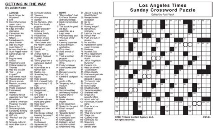 "Nothing. makes. sense." Crossword Clue LA Times