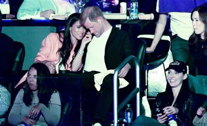 Prince Harry and Duchess Meghan Appear on the Kiss Cam During a Lakers Game |
