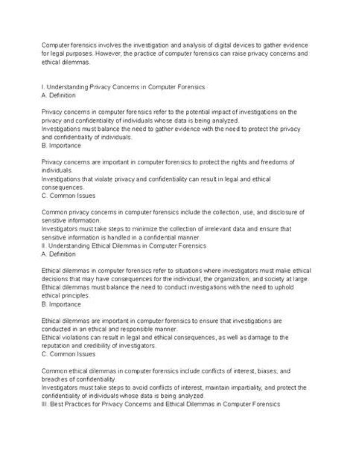 Privacy Concerns And Ethical Dilemmas