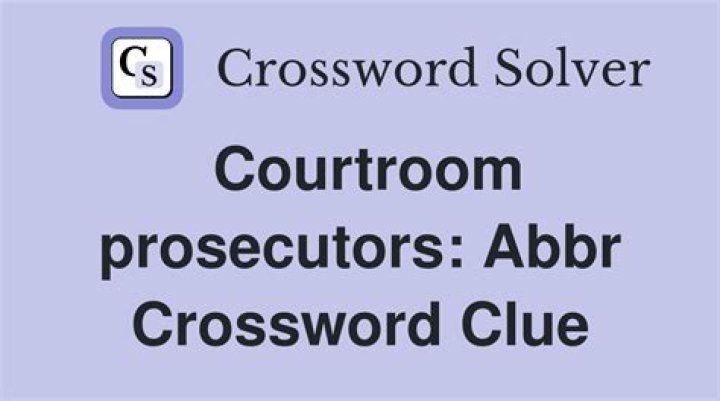 Prosecutors: Abbr.