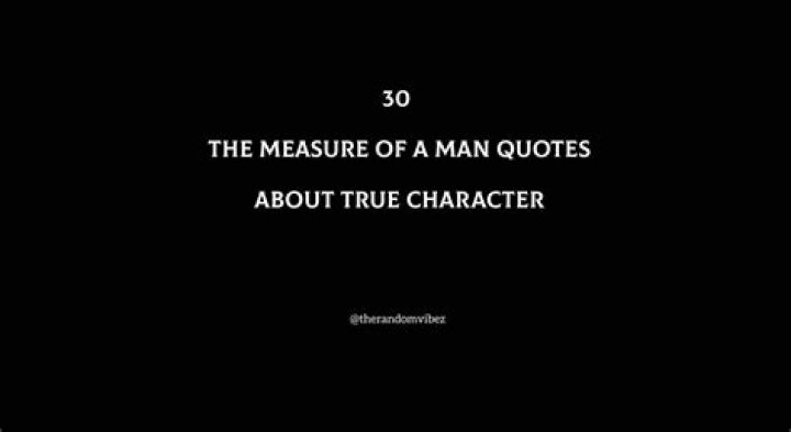 Quotes About A Man's Character