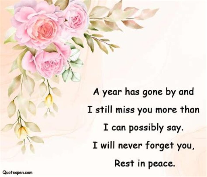 Quotes For 1 Year Death Anniversary