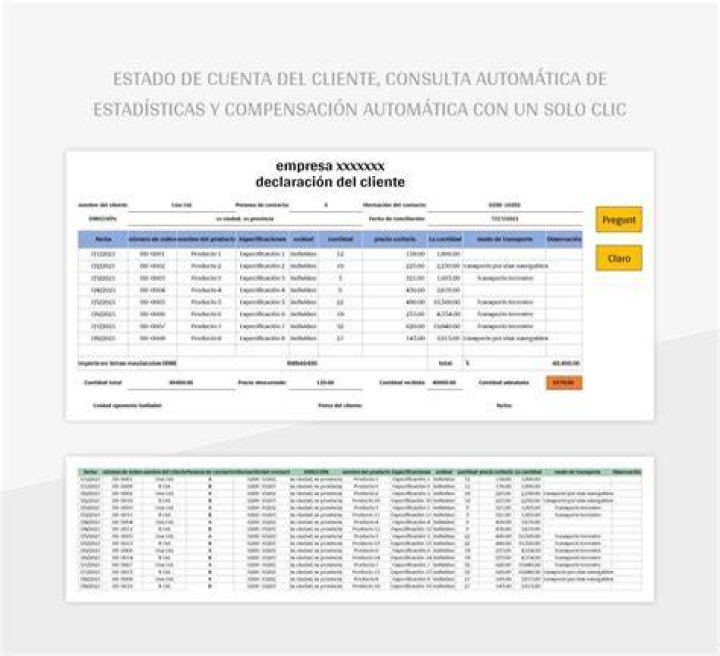 Reporte Estado de Cuenta - Excel