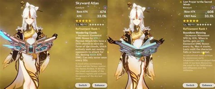 Skyward Atlas vs. Lost Prayer to the Sacred Winds (Genshin Impact) FandomSpot