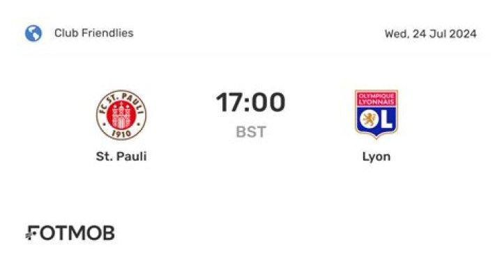 St. Pauli vs. Lyon live streaming 24 July 2024