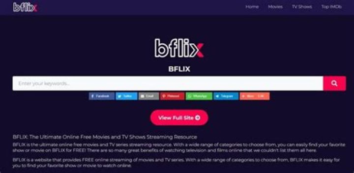 Stream Movies And TV Shows With Bflix.io