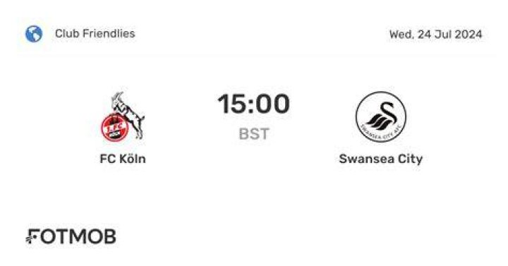 Streaming: Köln vs. Swansea Live 24 July 2024 TV