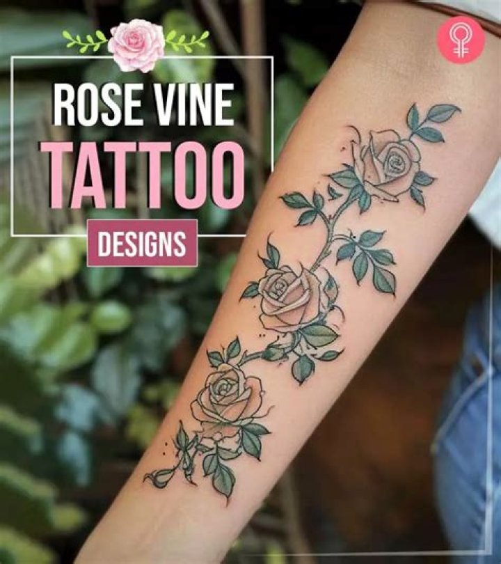 Stunning Flowers On A Vine: A Timeless Tattoo Idea