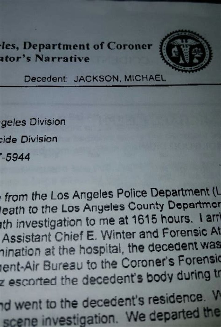 The Official Michael Jackson Autopsy Report: Uncovering The Truth