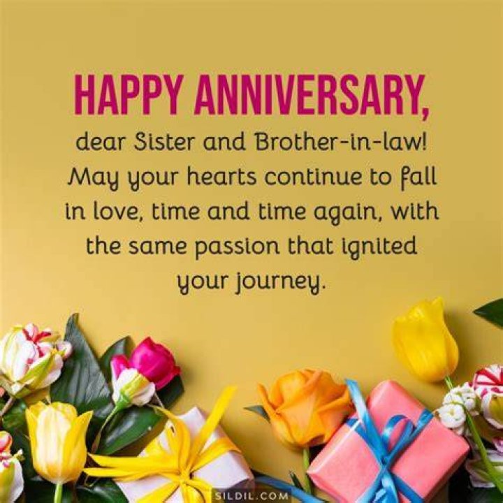 The Perfect Anniversary Message For Your Brother And Sister-in-Law