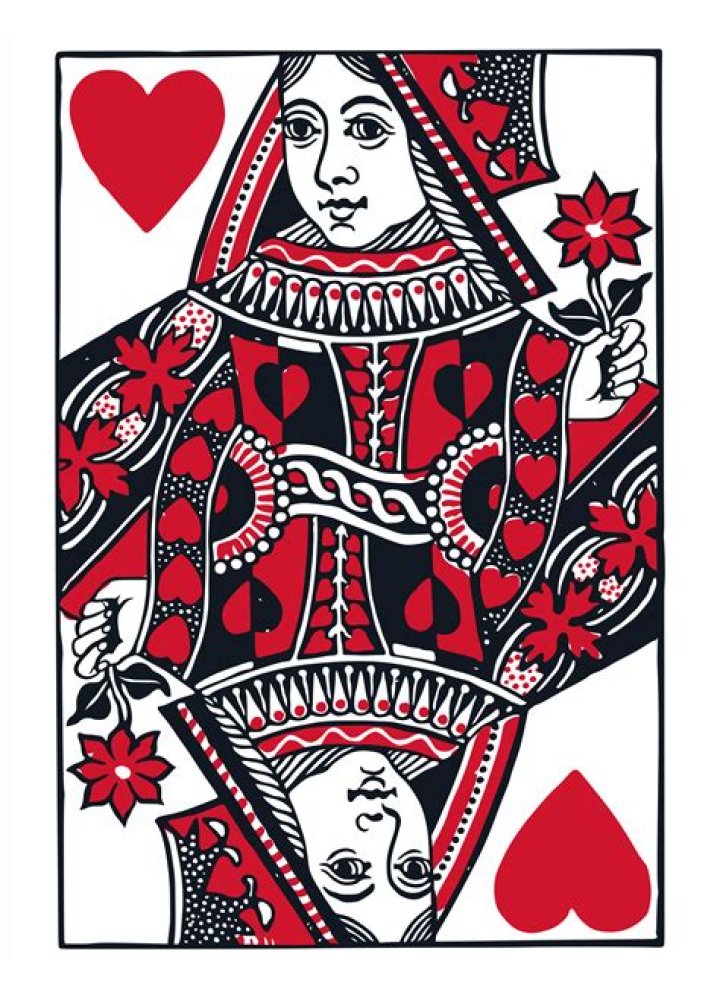 The queen of hearts and the queen of spades for example