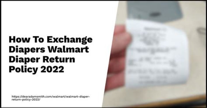 The Ultimate Guide To Exchanging Diapers Without A Receipt